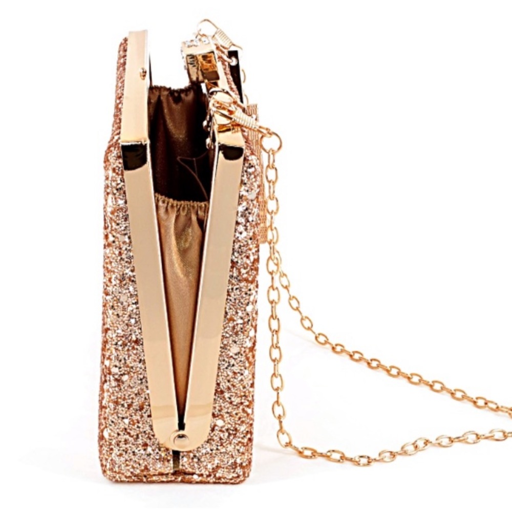 Rose Gold Compact Clutch